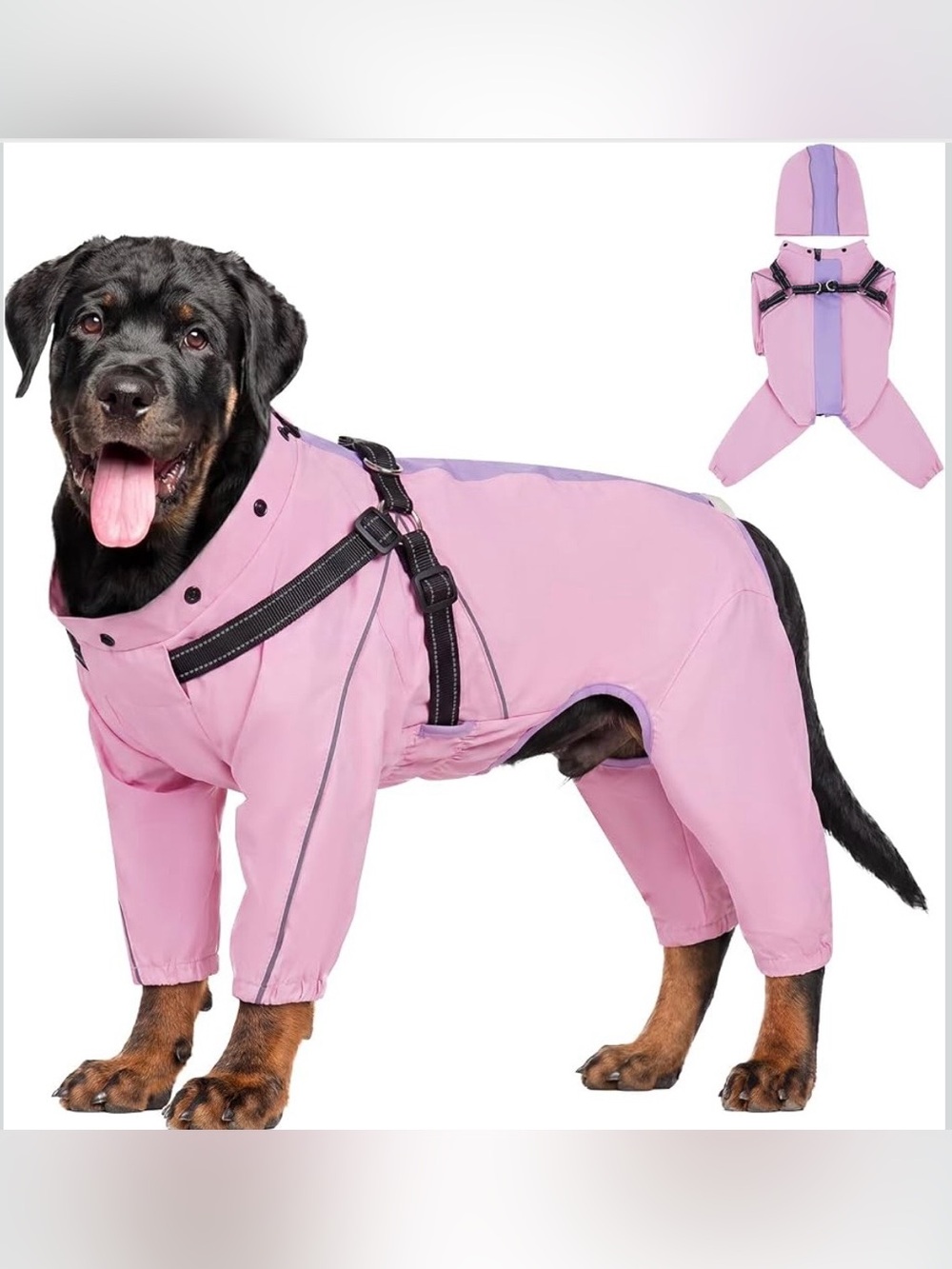 QBLEEV Lightweight Dog Windbreaker, Waterproof Outdoor Jacket, Pink, 2XL
Waterpr